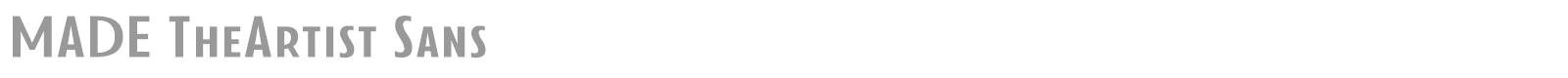 TheArtist Sans font preview